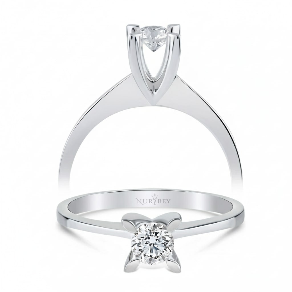 0,25 Karat Tektaş Pırlanta Yüzük