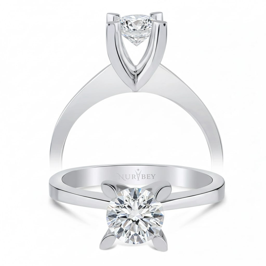 0,35 Karat Tektaş Pırlanta Yüzük