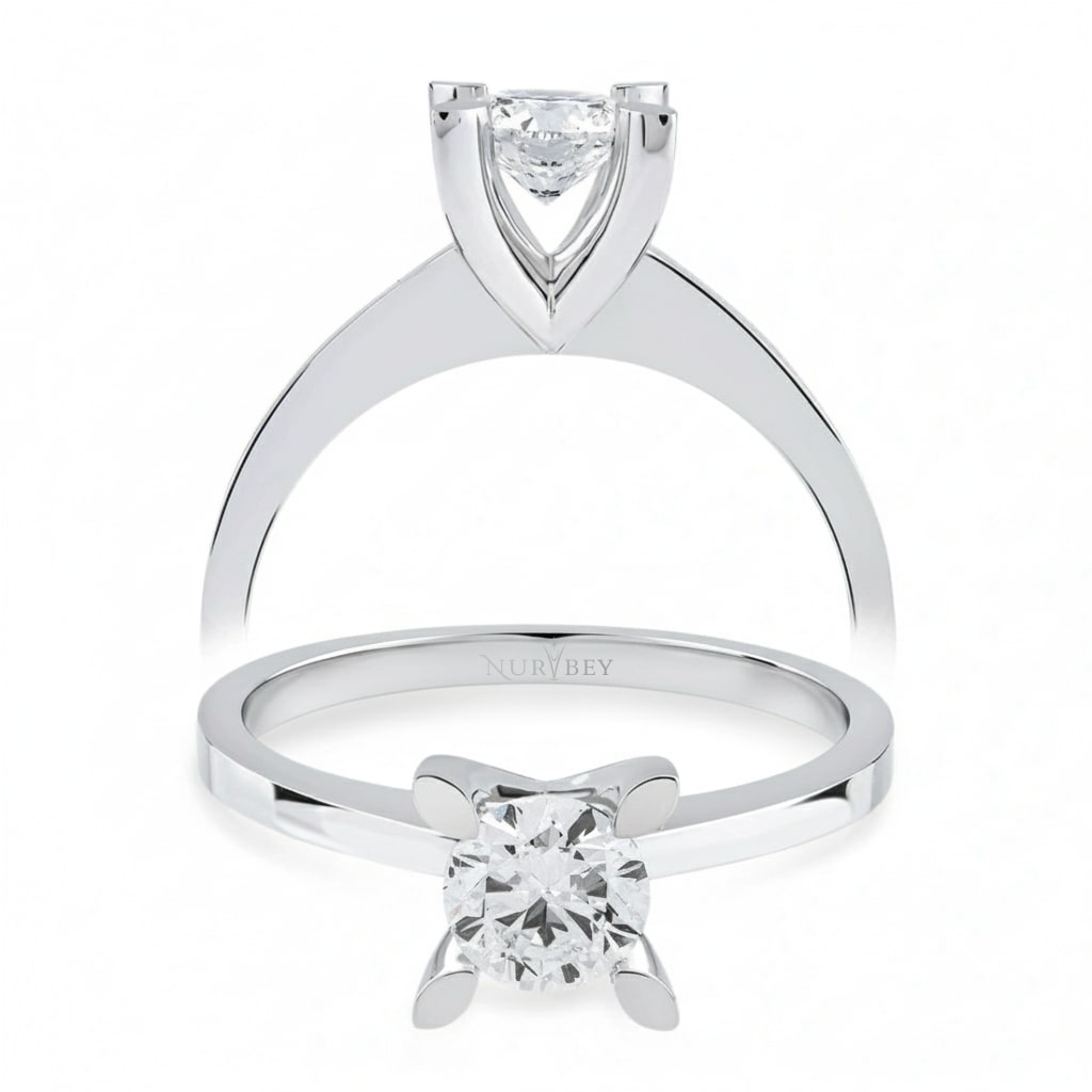 0,50 Karat Tektaş Pırlanta Yüzük