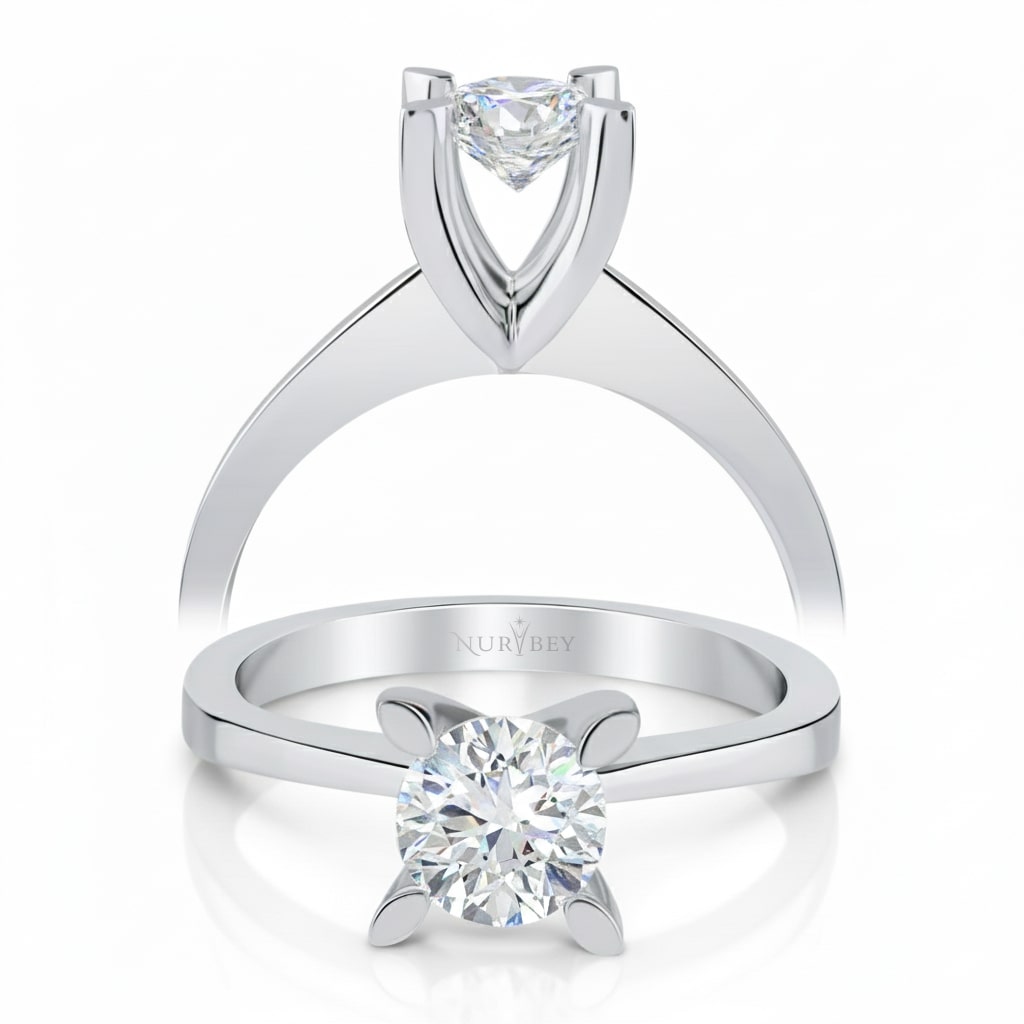 0,70 Karat Tektaş Pırlanta Yüzük