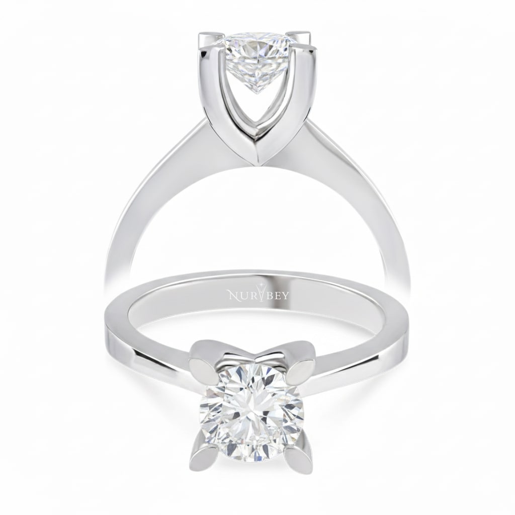 0,80 Karat Tektaş Pırlanta Yüzük