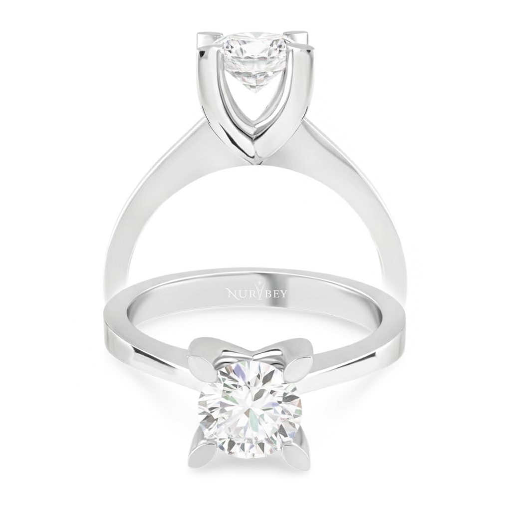 1.00 Karat Tektaş Pırlanta Yüzük