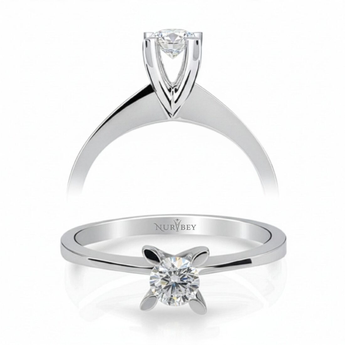 0,10 Karat Tektaş Pırlanta Yüzük