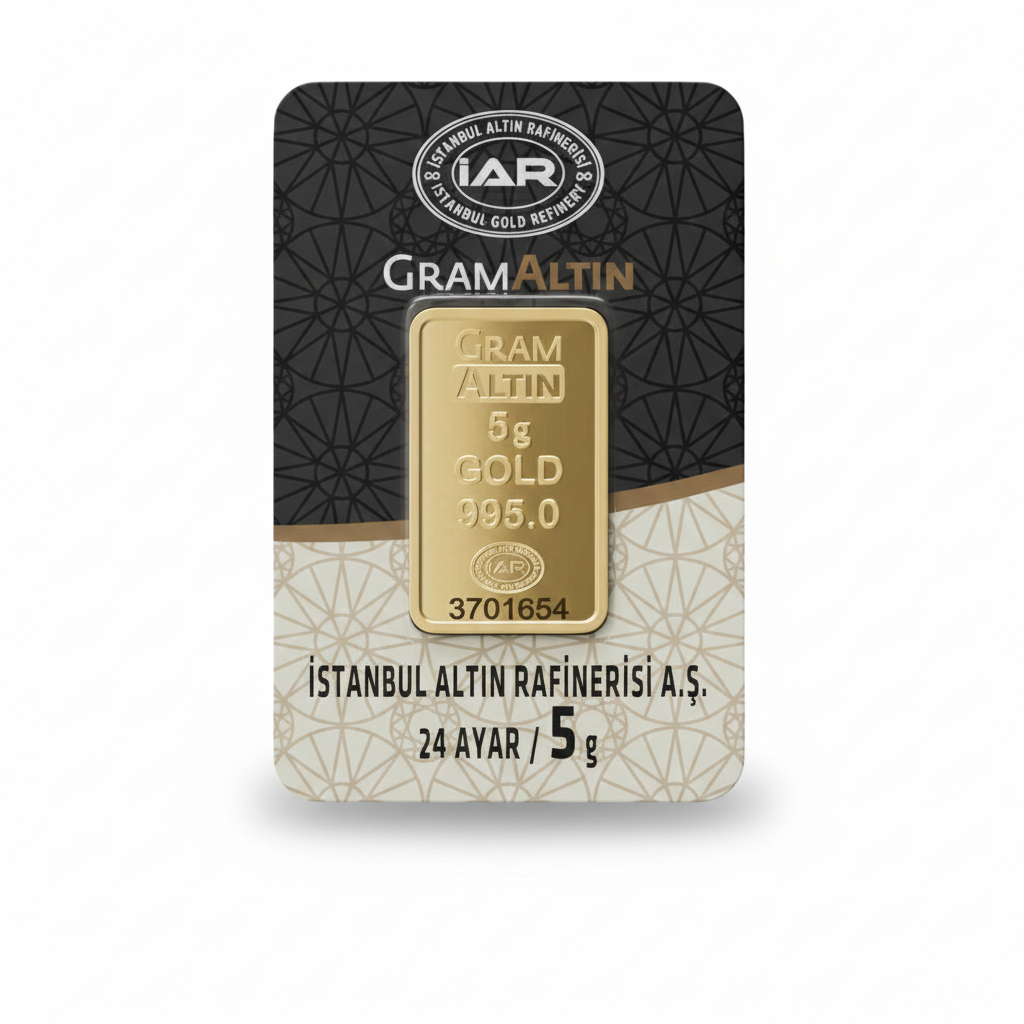 5 Gram 24 Ayar Yatırımlık Gram Altın